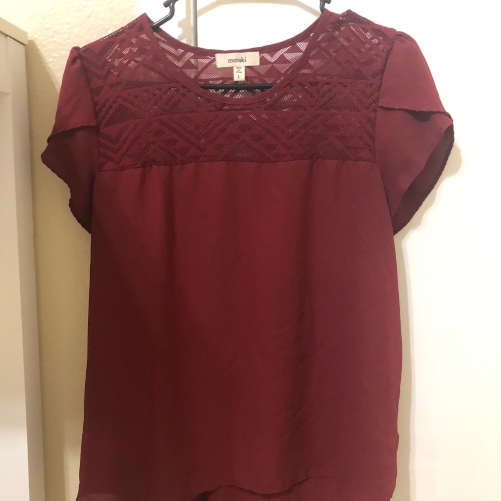 Maroon shirt